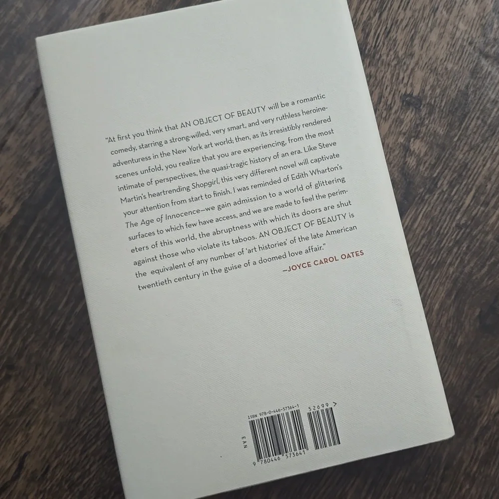 An Object of Beauty Novel by Steve‎ Martin - White HardCover